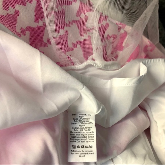 Janie & Jack 🌸 Girls Pink Houndstooth Dress - Picture 8 of 12